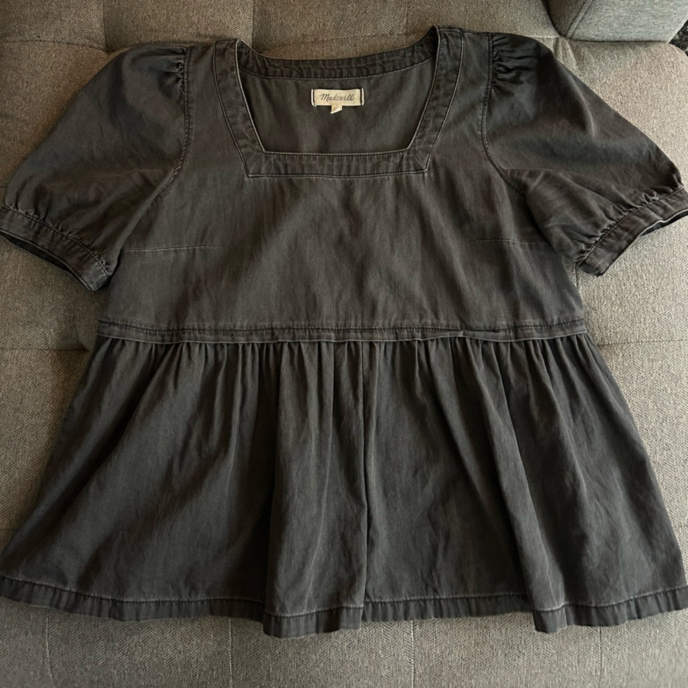 Madewell Charcoal Short Sleeve Top